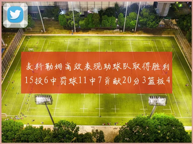 麦科勒姆高效表现助球队取得胜利15投6中罚球11中7贡献20分3篮板4助攻